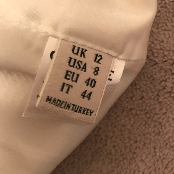 GRACE MMXIII Off-white Textured Knee Length Dress - Picture 8 of 8